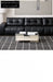 Home Pixel Leather Sofa Removable Backrest Black Italian Light Luxury High-end Adjustable Big Black Bull