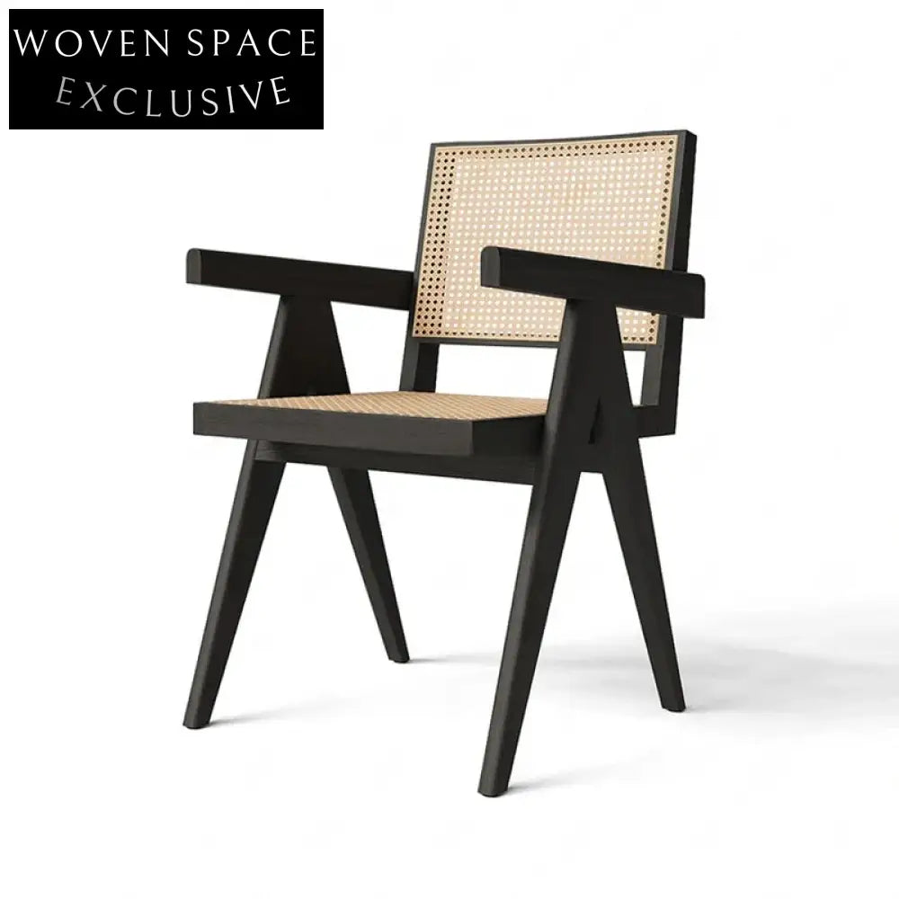 Hot Sale High Quality Home Woven Wabi-Sabi Dining Chair Indoor Furniture Italian Style Dining Chair Dining Armchair