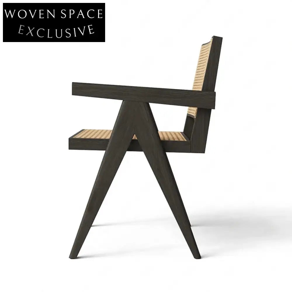 Hot Sale High Quality Home Woven Wabi-Sabi Dining Chair Indoor Furniture Italian Style Dining Chair Dining Armchair