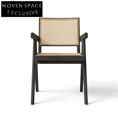 Hot Sale High Quality Home Woven Wabi-Sabi Dining Chair Indoor Furniture Italian Style Dining Chair Dining Armchair