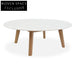 Hunter 100cm Marble Round Coffee Table - Natural Coffee Tables