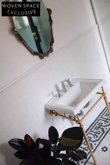 Ichmaël Retro Bathroom Basin Set Single basin copper bracket does not include basin