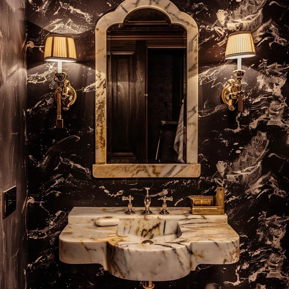 Guilbert Calacatta Viola Marble Sink