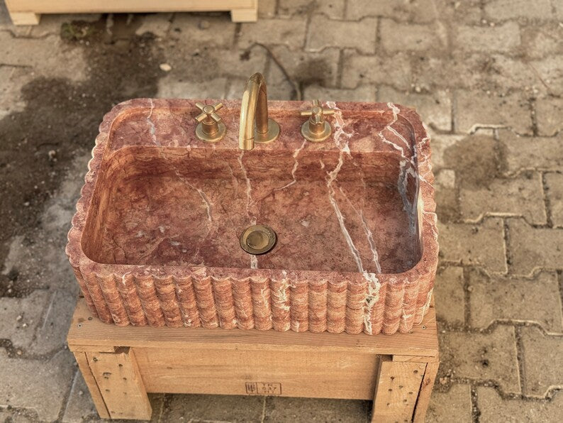 Antonie Travertine Marble Bathroom Sink