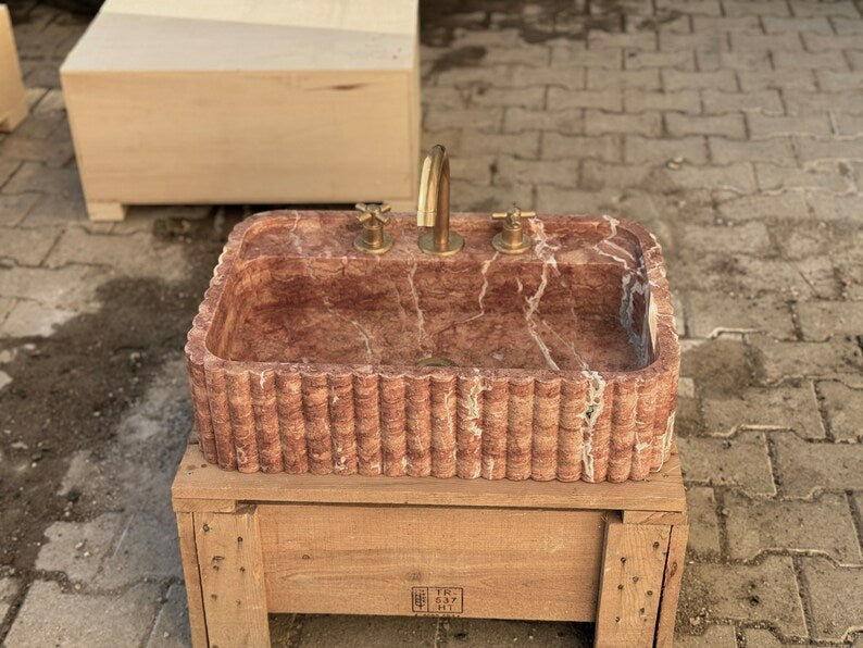 Antonie Travertine Marble Bathroom Sink