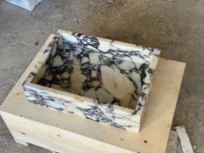 Romeo Calacatta viola marble sink wash basin