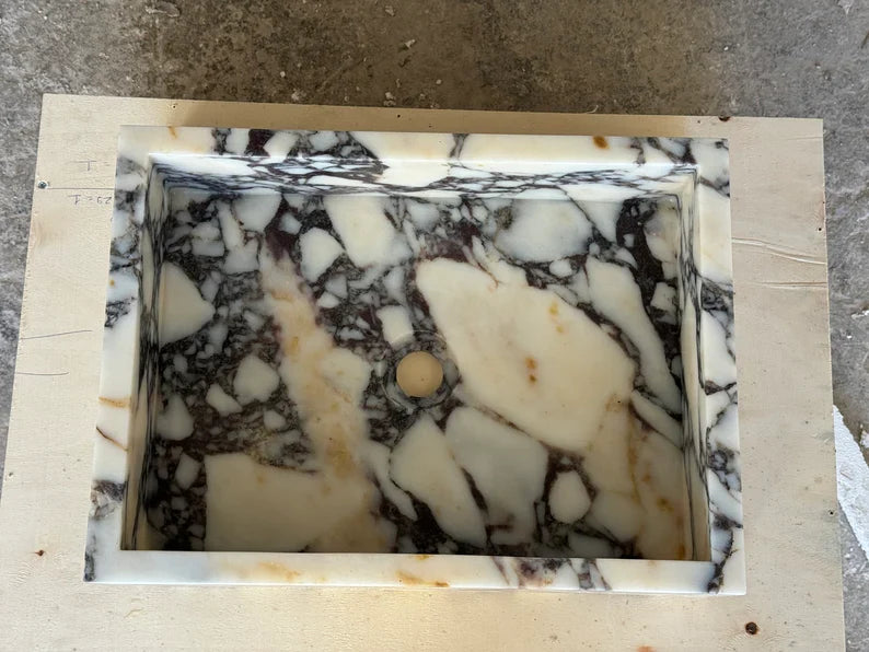 Romeo Calacatta viola marble sink wash basin
