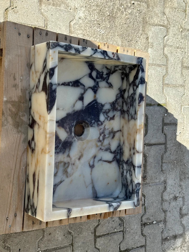 Romeo Calacatta viola marble sink wash basin