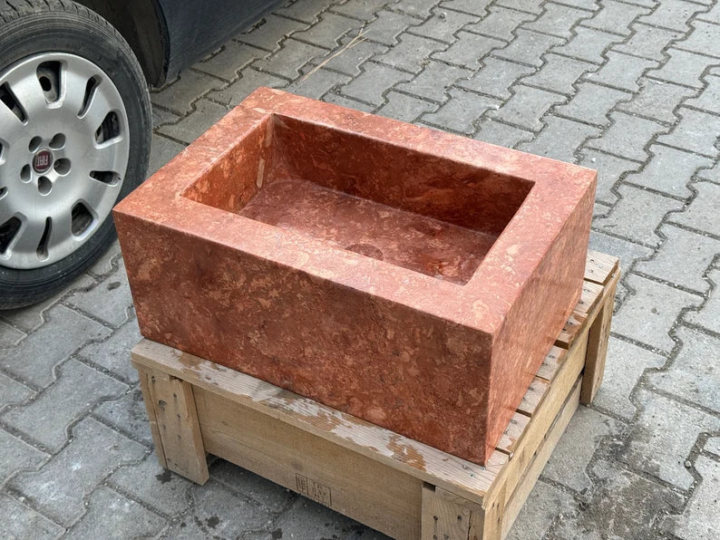 Prunelle Travertine Marble Wash Basin