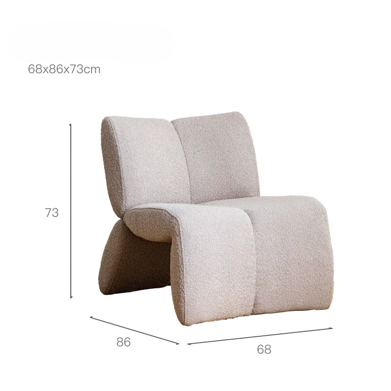 single sofa chair creative special-shaped designer leisure art light luxury Internet celebrity backrest single chair