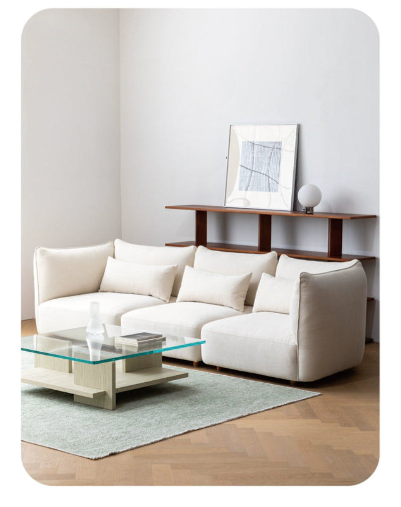 Home Furnishing original sofa living room new cream free combination square fabric module Italian minimalist design