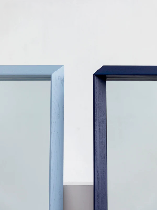 Home Furnishing solid wood full-length mirror floor modern simple clothing store fitting mirror small apartment colorful furniture