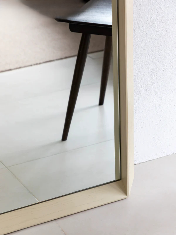 Home Furnishing solid wood full-length mirror floor modern simple clothing store fitting mirror small apartment colorful furniture