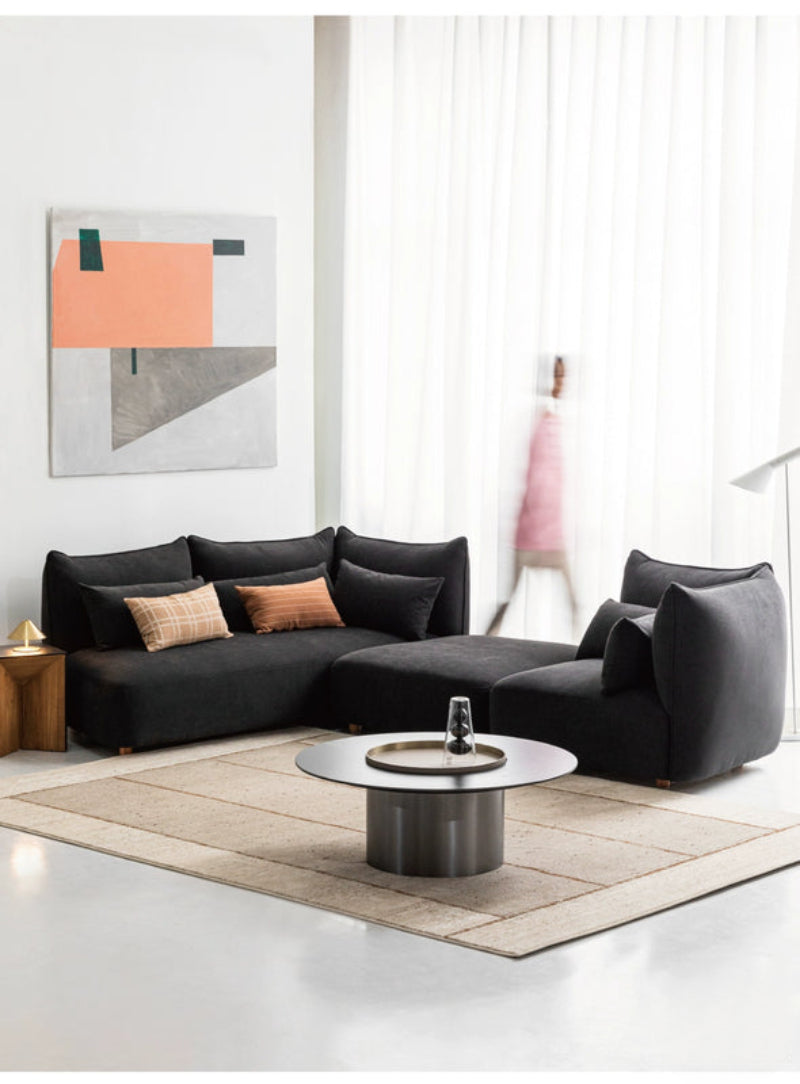 Home Furnishing original sofa living room new cream free combination square fabric module Italian minimalist design