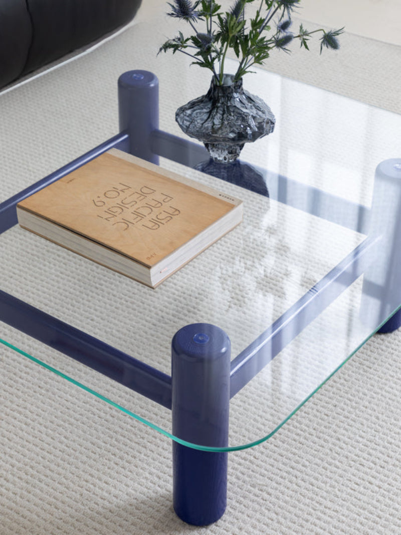 glass coffee table solid wood