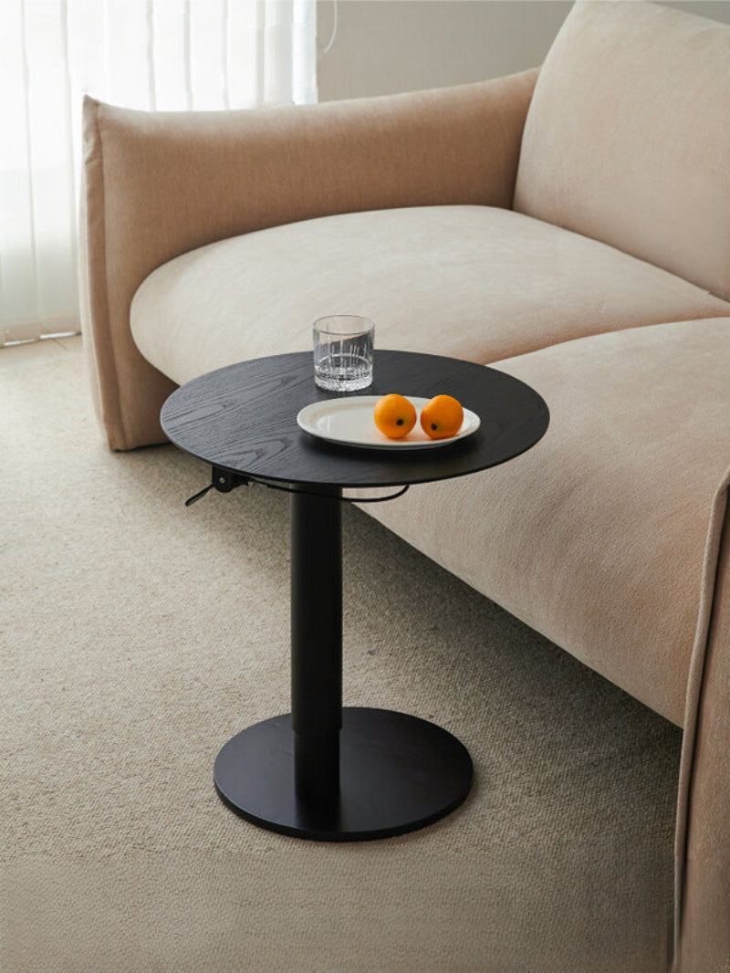 Liftable Side Table Round