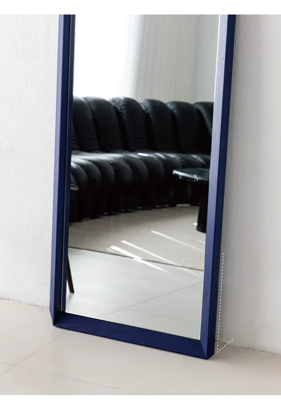 Home Furnishing solid wood full-length mirror floor modern simple clothing store fitting mirror small apartment colorful furniture