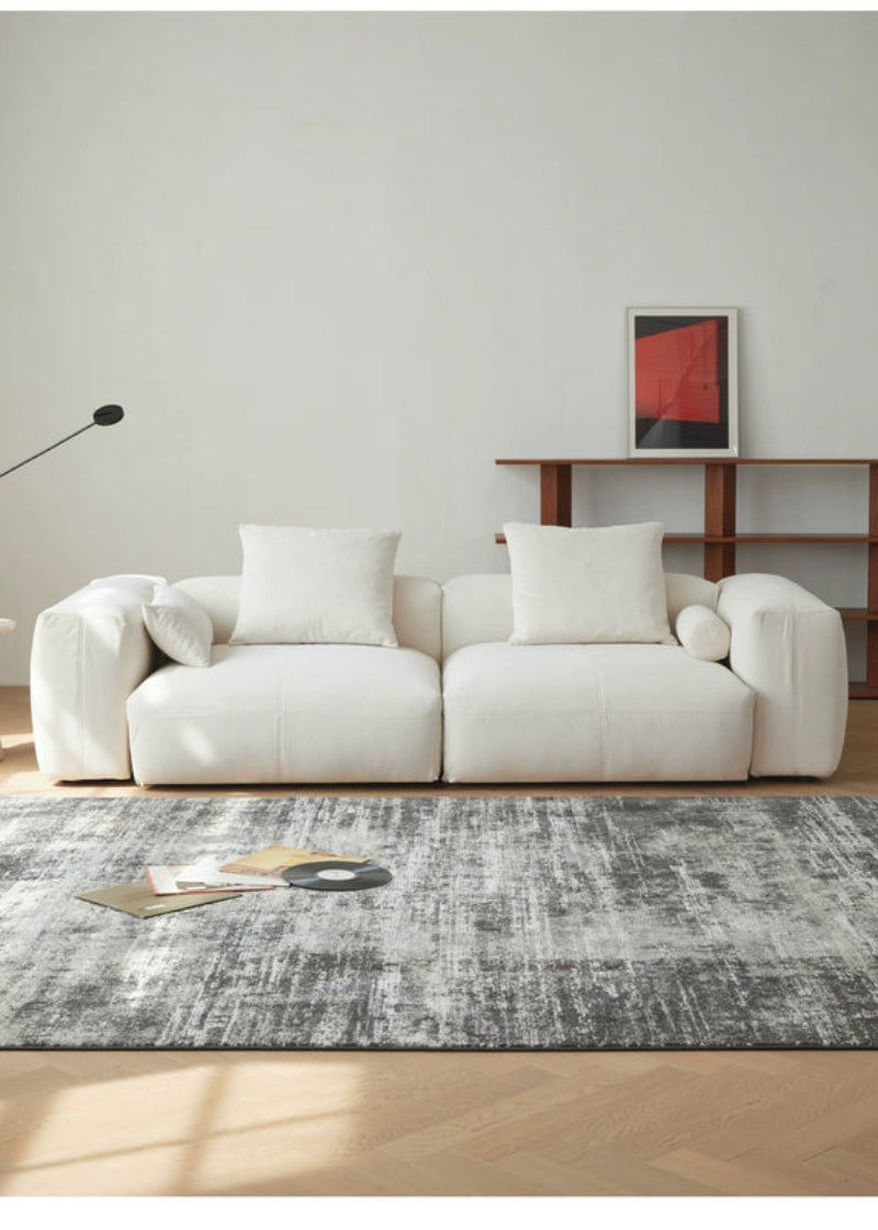 Furnishing sofa small apartment modular sofa Nordic fabric removable and washable living room ins square sofa