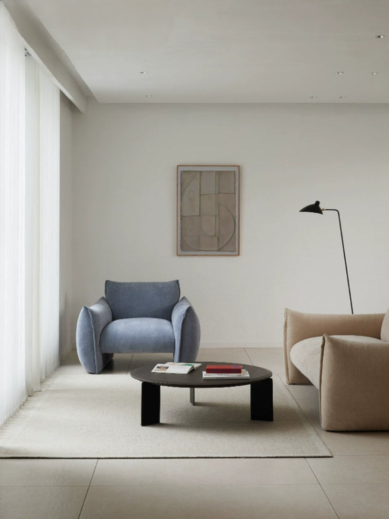 Home Fabric Single Sofa Living Room Modern Simple 2025 New Small Apartment Lazy Leisure Sofa Chair