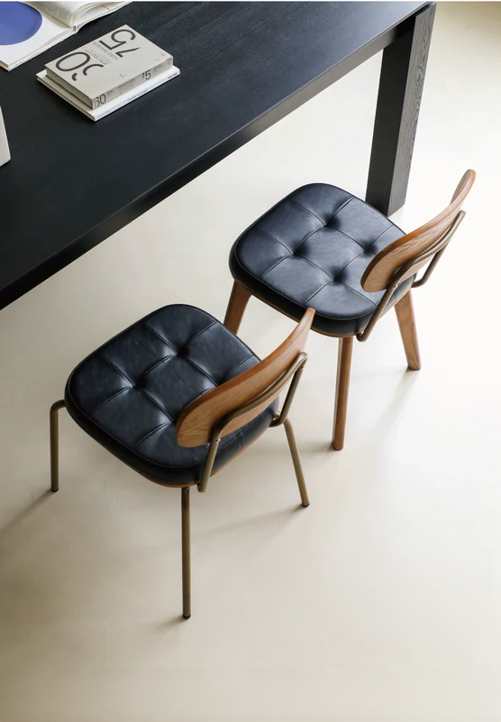 retro dining chair iron simple home