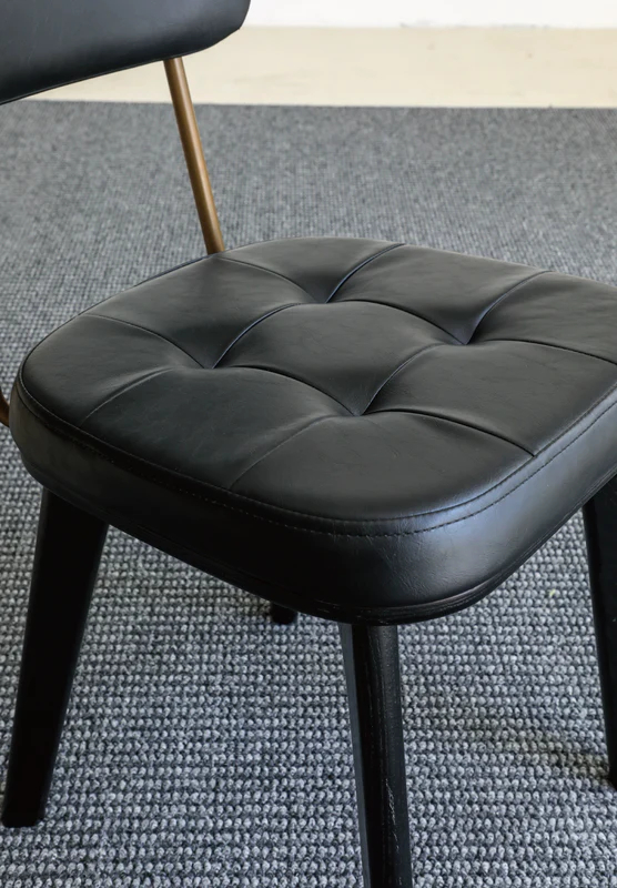 retro dining chair iron simple home