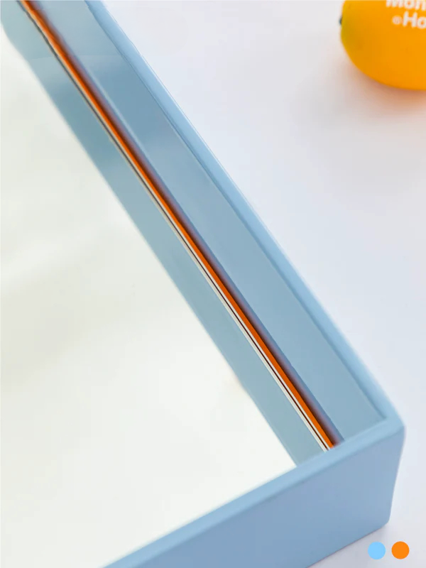 Musheng Home Furnishing original island mirror floor design ultra-clear full-length mirror home clothing store dressing mirror blue ins