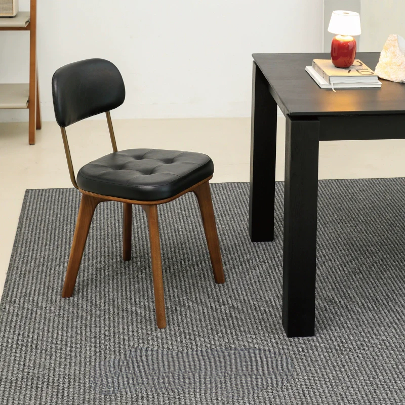retro dining chair iron simple home