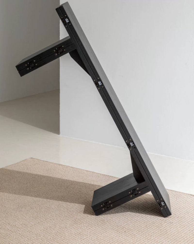 coffee table black solid wood foldable multifunctional