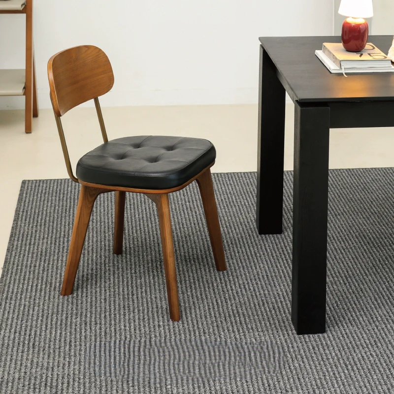 retro dining chair iron simple home