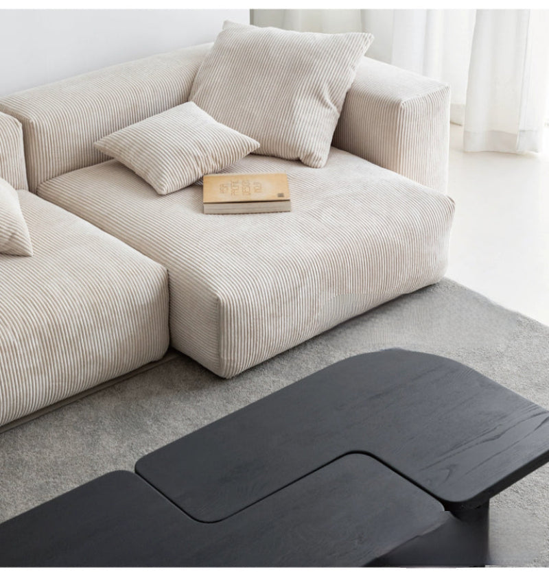 Home Furnishing Corduroy Sofa Bedroom Small Free Combination Living Room Minimalist Module Small Apartment Narrow Edition Sofa