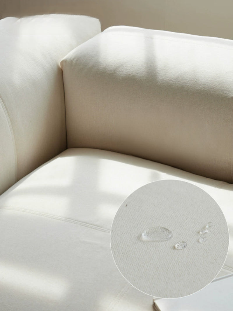 Furnishing sofa small apartment modular sofa Nordic fabric removable and washable living room ins square sofa