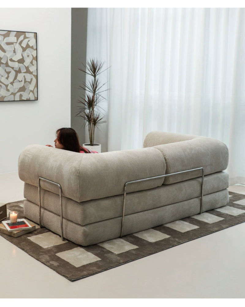 sofa bed is a detachable and washable fabric dual-use folding sofa for small apartments. It is simple, creative and versatile.