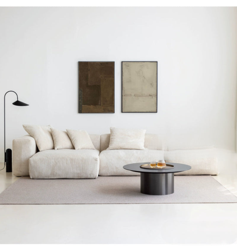Home Furnishing Corduroy Sofa Bedroom Small Free Combination Living Room Minimalist Module Small Apartment Narrow Edition Sofa