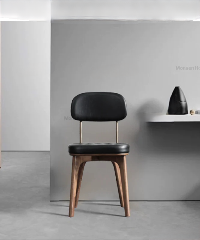retro dining chair iron simple home