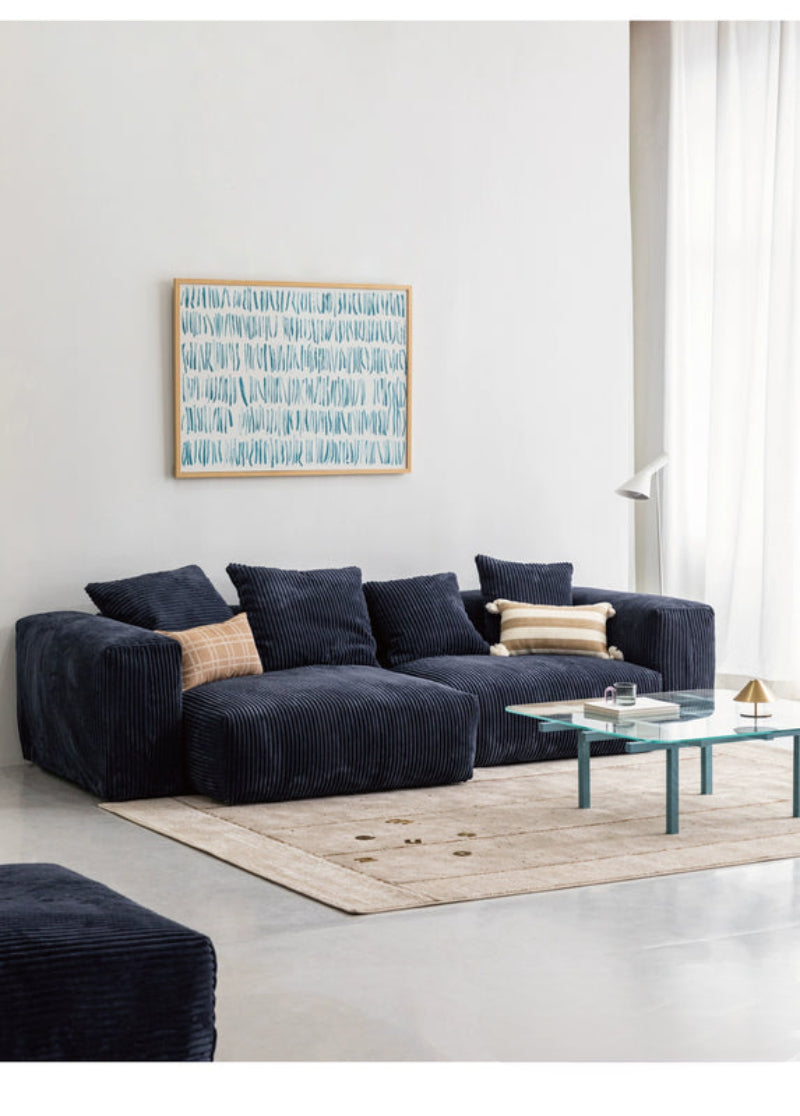 Home Furnishing Corduroy Sofa Bedroom Small Free Combination Living Room Minimalist Module Small Apartment Narrow Edition Sofa