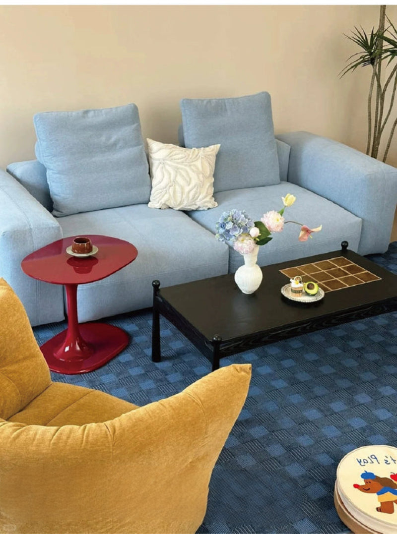 Furnishing sofa small apartment modular sofa Nordic fabric removable and washable living room ins square sofa
