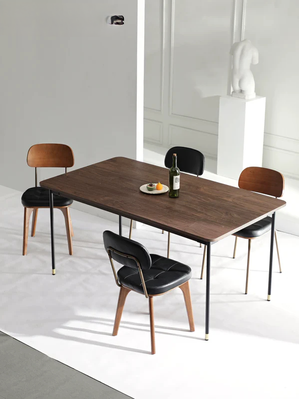 retro dining chair iron simple home