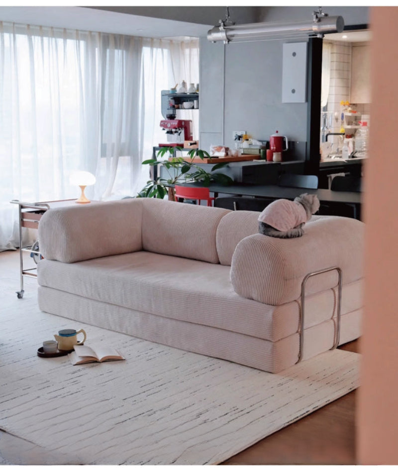 sofa bed is a detachable and washable fabric dual-use folding sofa for small apartments. It is simple, creative and versatile.