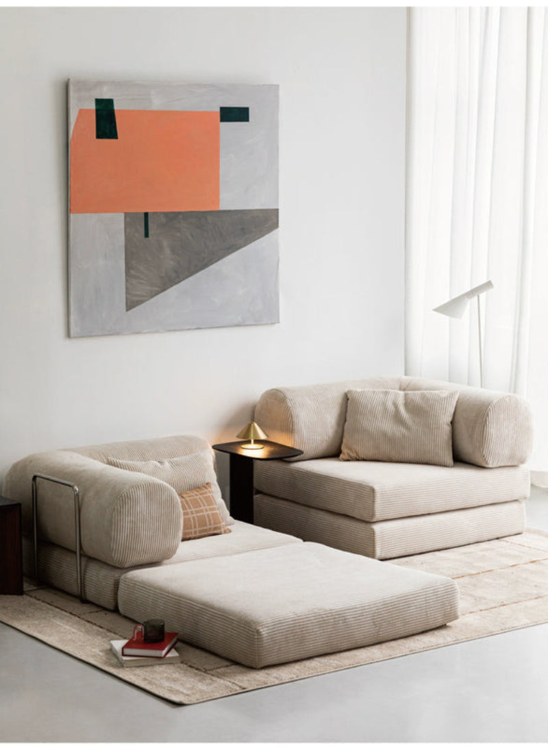 sofa bed is a detachable and washable fabric dual-use folding sofa for small apartments. It is simple, creative and versatile.