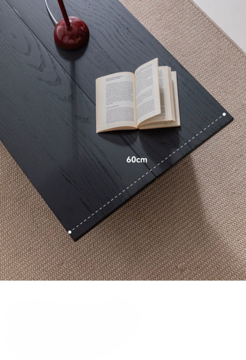 coffee table black solid wood foldable multifunctional