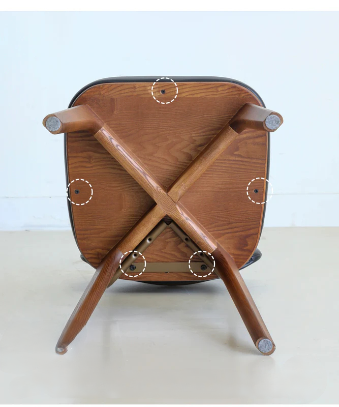 retro dining chair iron simple home
