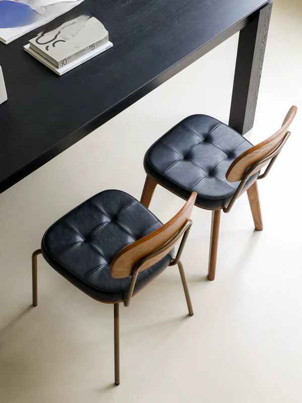 retro dining chair iron simple home