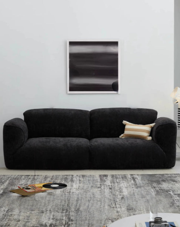 Home Furnishing Grande Sofa Living Room French Retro Fabric Chenille Sofa Adjustable Backrest High-end