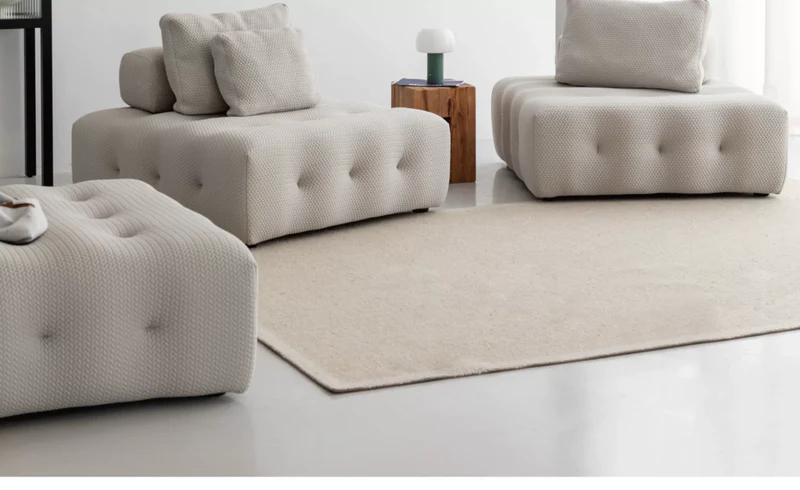Home Furnishing Backless Sofa Two-way Combination Module Designer Italian Fabric Small Sofa That Does Not Take Up Space