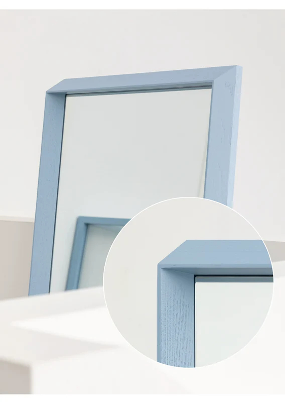 Home Furnishing solid wood full-length mirror floor modern simple clothing store fitting mirror small apartment colorful furniture