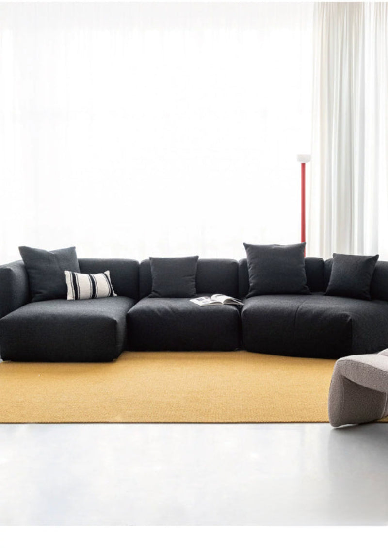 tofu block sofa special-shaped corner module combination detachable and washable designer creative fabric sofa