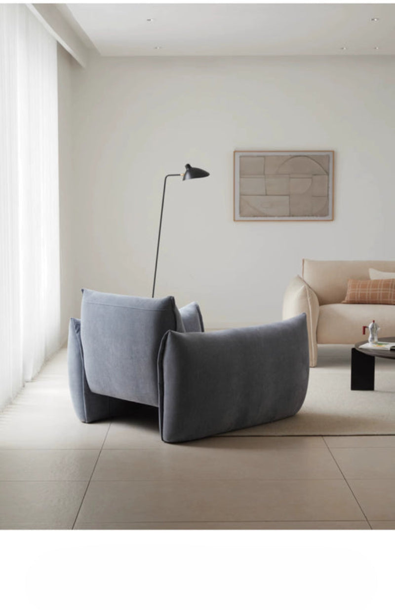 Home Fabric Single Sofa Living Room Modern Simple 2025 New Small Apartment Lazy Leisure Sofa Chair