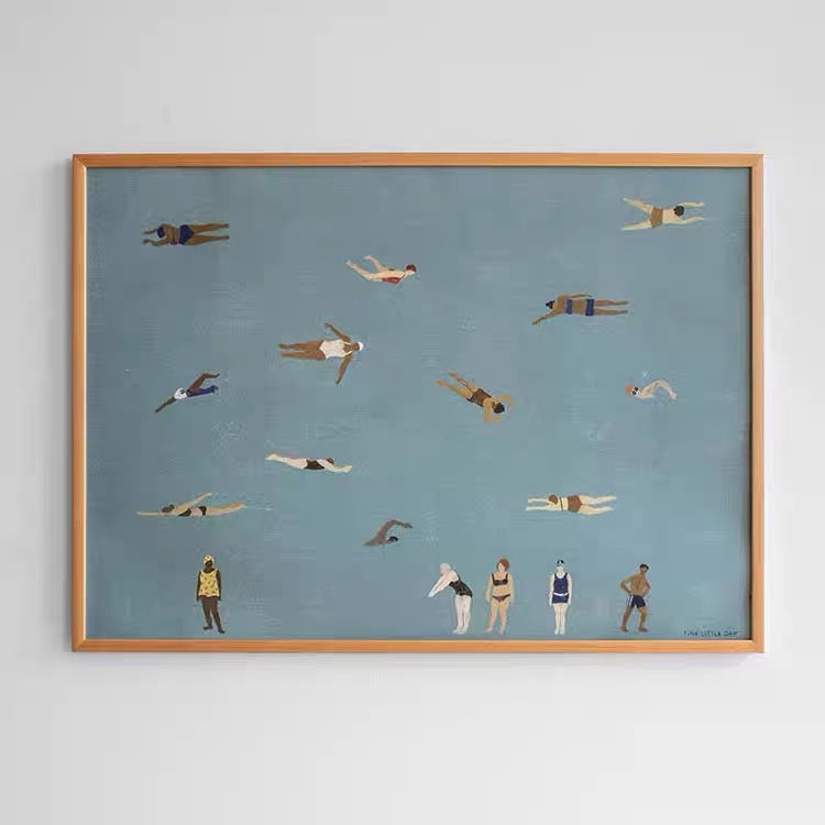 Swedish fine little day living room original niche art poster decorative painting