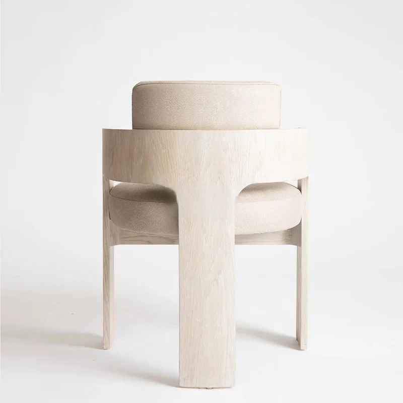 Light Luxury Simple Design Indoor Kitchen Furniture Solid Wood Customized Leisure Chair Dining Chair