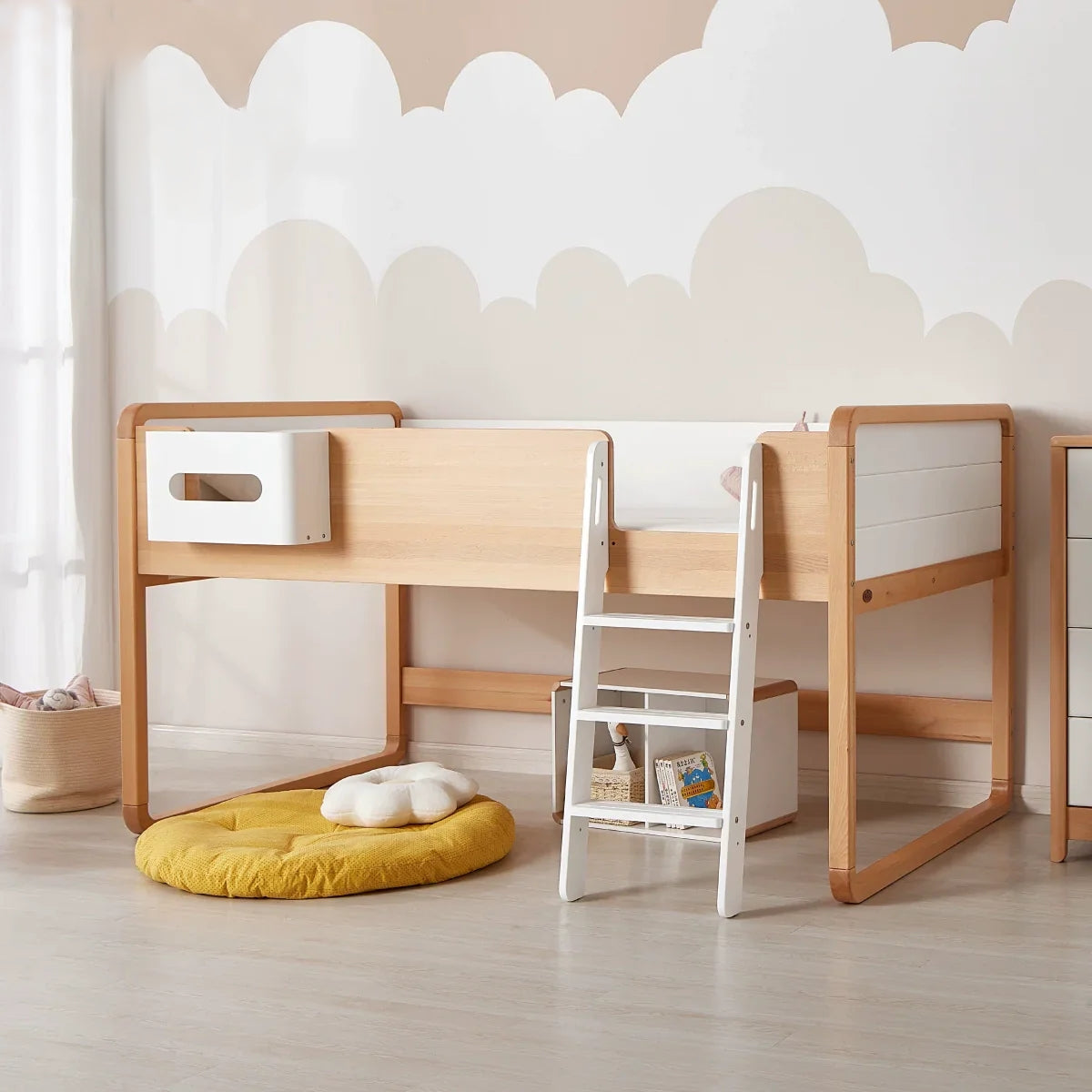 Boori Belem children's room imported solid wood children's bed up and down double bed loft bed